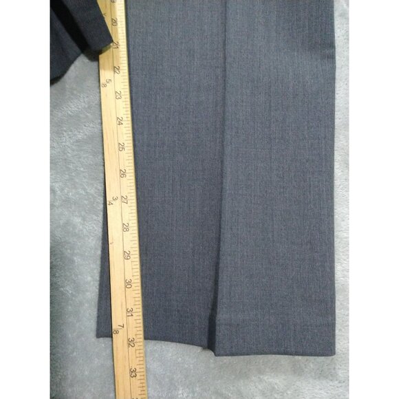 J Crew Dress Pants Mens 34x32 Gray Wool Blend Classic Fit Stretch Preppy - Picture 5 of 11